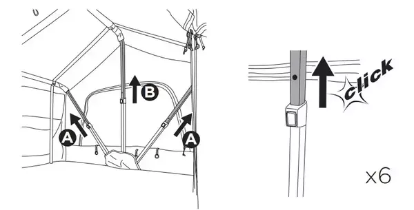 Telescopic frame.